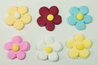 Icing Daisy 23mm, Assorted Colours (Box of 360) - SOLD OUT
